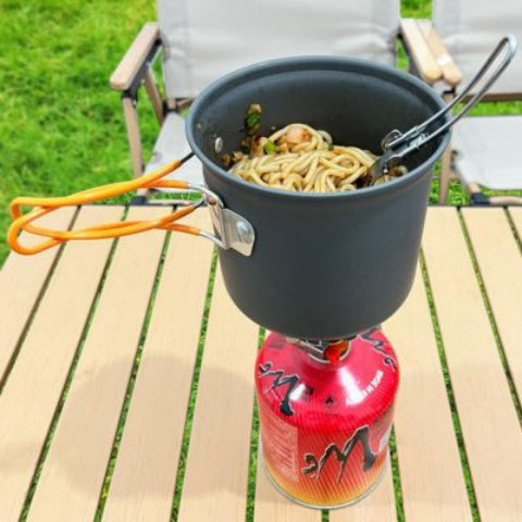 Camping Casserole Cuisine Nomade_orange-Repas_chaud