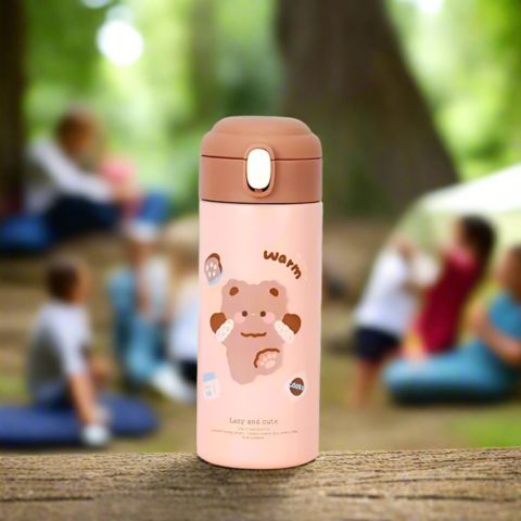 Gourde enfant isotherme Fluffy_variante_marron