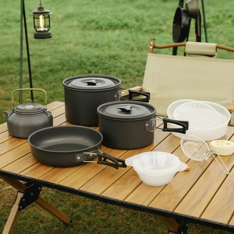 casserole camping Cuistot Nomades_casseroles casseroles avec bouilloire pour 4-5 personnes