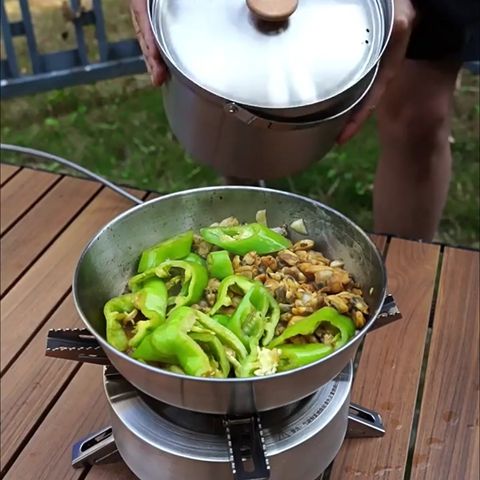 casserole camping cuistot nomade-Familiale II anti adhesive