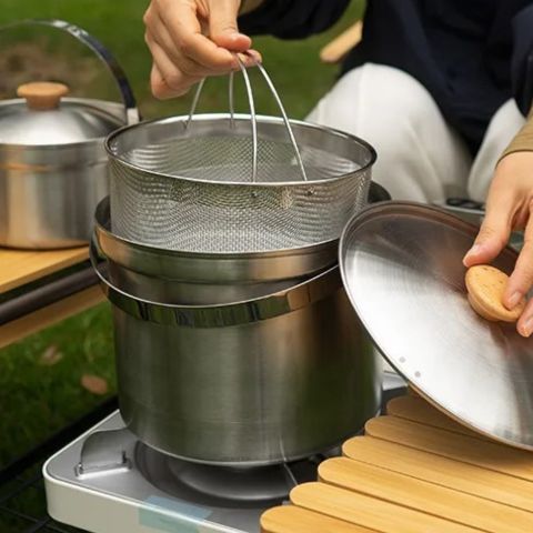 casserole camping cuistot nomade-Familiale II panier demaille