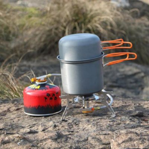 Camping Casserole Cuisine Nomade_orange -cuisson-sur rechaud au gaz alcool bois