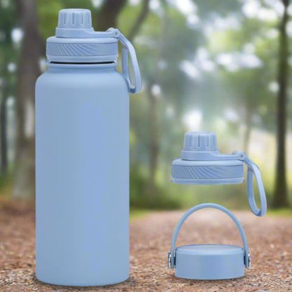 Gourde Isotherme TwoLids™variante bleu pourdre