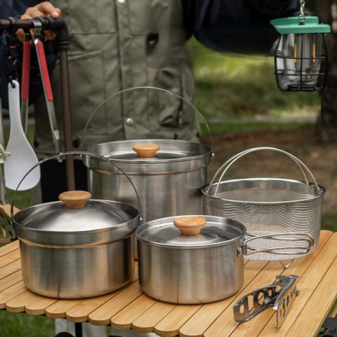 casserole camping Cuistot Nomade_ Familiale II_Casserole inox