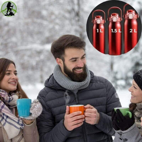 gourde inox Inox Run_ Rubis_trois variantes