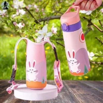 gourde inox enfant-IsoZoo 350_variant_lapin_plus_protege_gourde