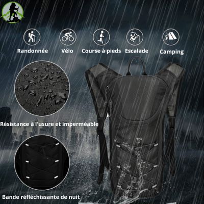 SAC D'HYDRATATION | Ride Race™️ - Noir - Len Aventure